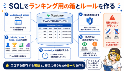 Supabase SQL概念図